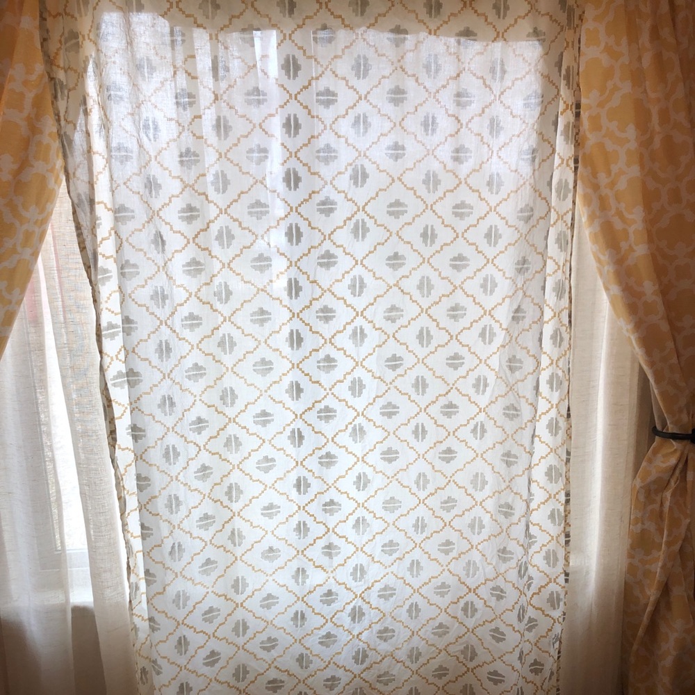 Crate and Barrel Geometric Curtain Panel